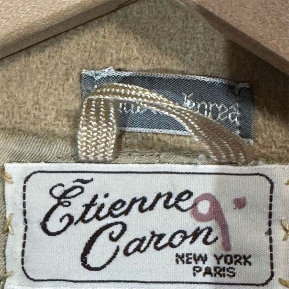 Vintage Étienne Caron Camel Hair Wool Blazer 42R Tan Sport Coat Made in Korea - Picture 9 of 14